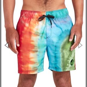 Body Glove Maui 17" Tie dye men's small swim shorts. New with tags MSRP $55